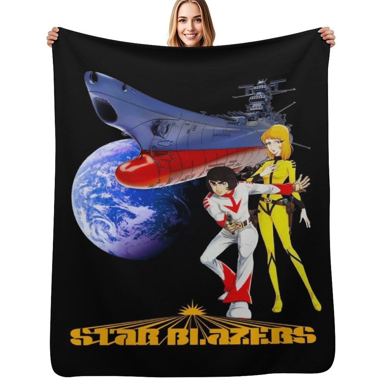 Nova Decor & Lighting Juletrelys - Klasyczna koszulka Star Blazers, koc Wild