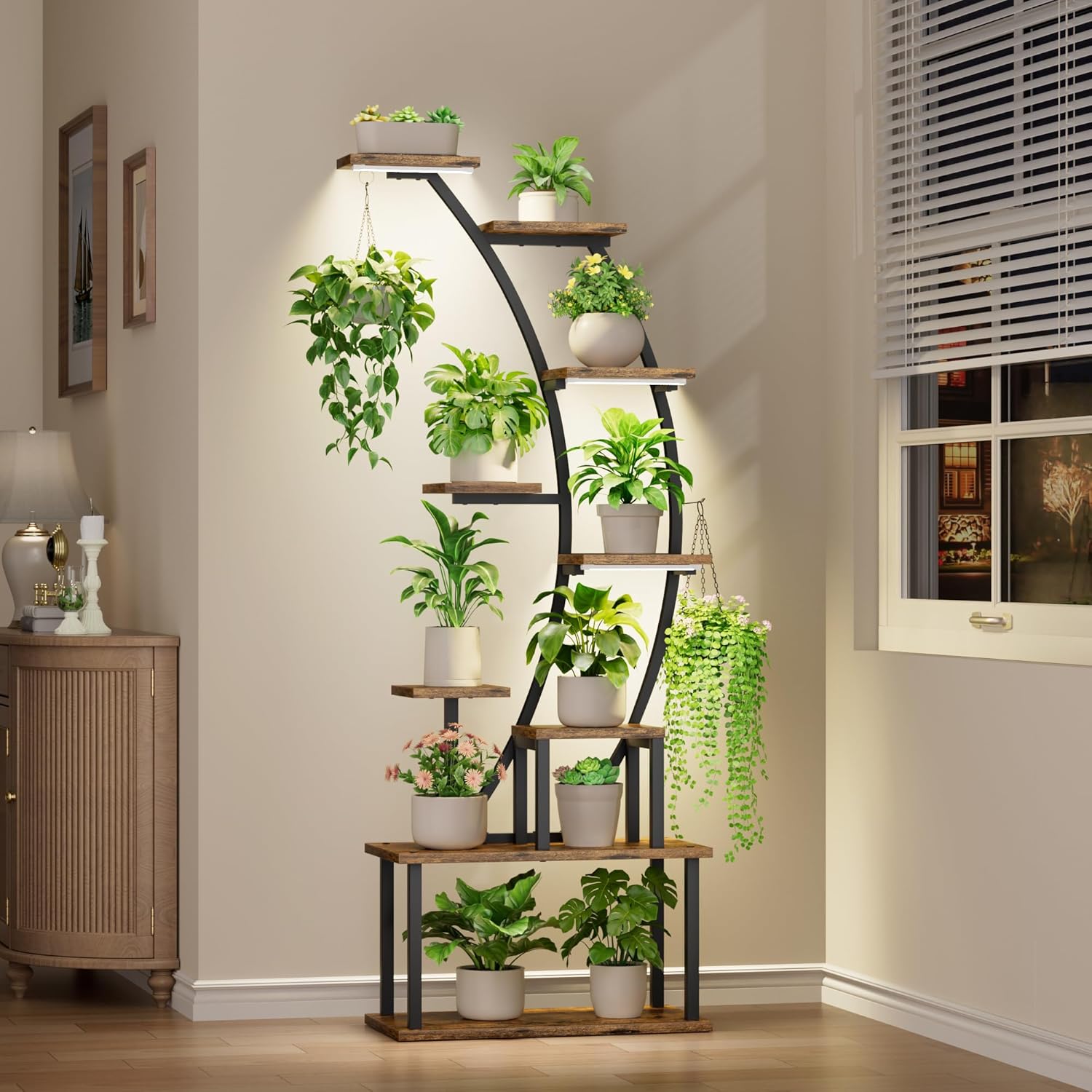 Lighting Decoration Stand - Stojak na rośliny doniczkowe ze światłami