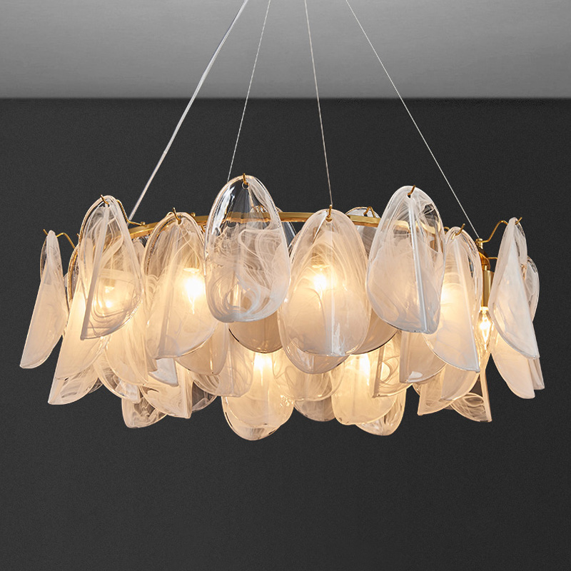 Lighting Home Decor Items - Luksusowe Szklane Żyrandole Lampy Oświetleniowe Lampy