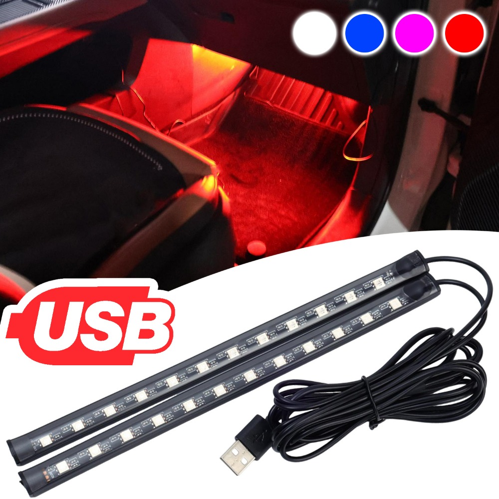Lighting Bolt Decor - Listwa LED USB do samochodu, lampka