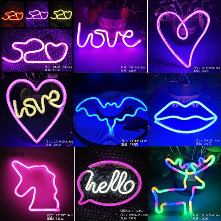Neon Sign Custom Led - Niestandardowy neon LED zasilany USB/bateriami do