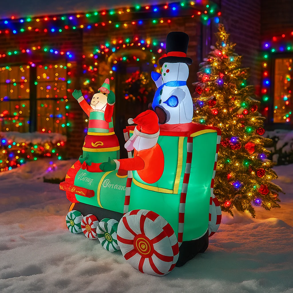1.8M/5.9FT Nadmuchiwany Święty – Santa'S Elves Holiday Lighting & Decor Llc recenzja i cena