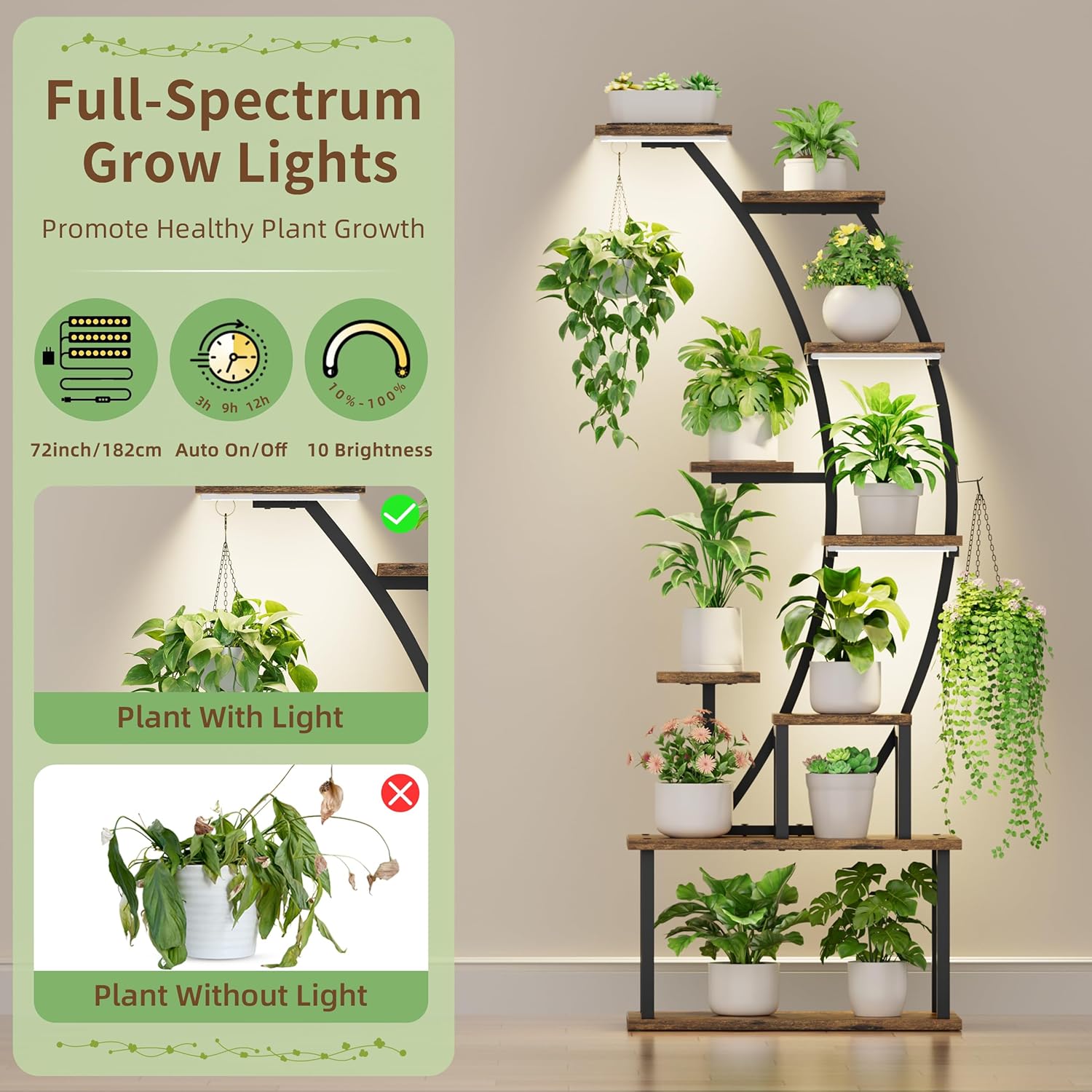 Stojak na rośliny doniczkowe z – Lighting Decoration Stand recenzja i cena