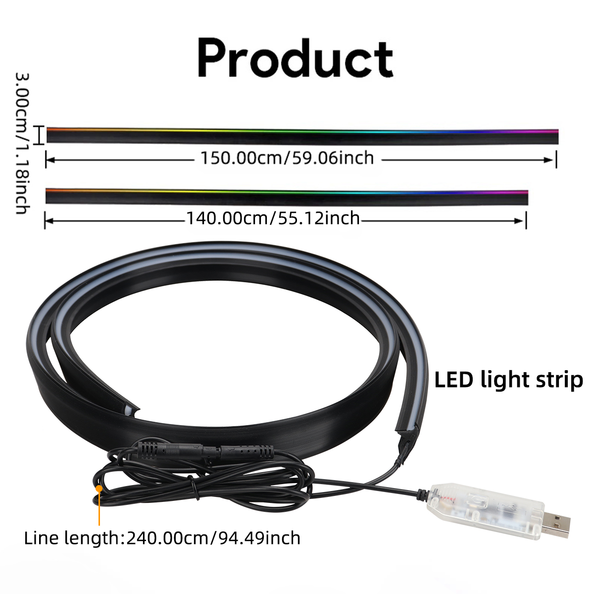 140/150CM symfonia samochodowa – Lighting Bolt Decor recenzja i cena