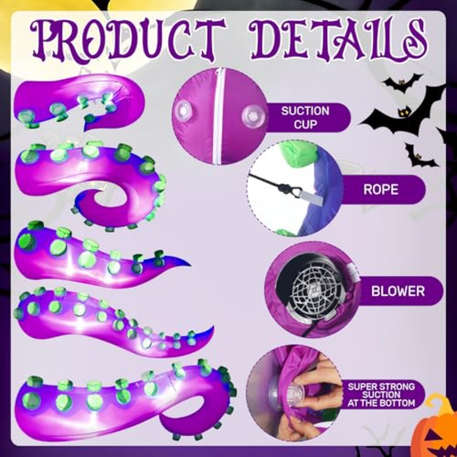 Dekoracja okienna na Halloween – Outdoor Lighting Wedding Decor recenzja i cena