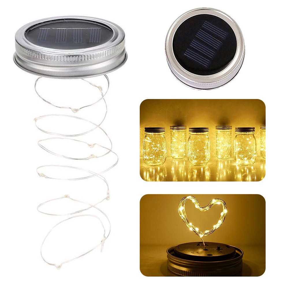 Lampki solarne LED do słoików  – Outdoor Lighting Wedding Decor recenzja i cena
