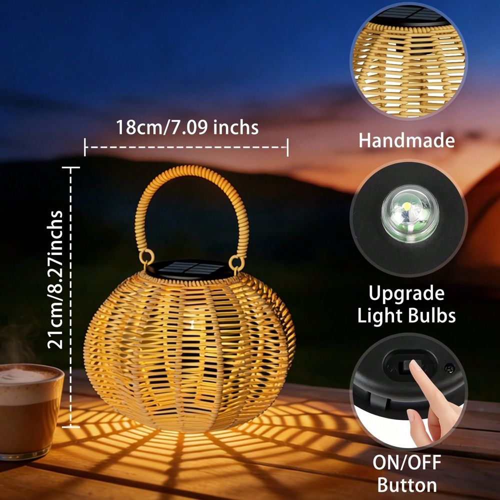 Rattanowa lampa solarna do dek – Outdoor Lighting Wedding Decor recenzja i cena