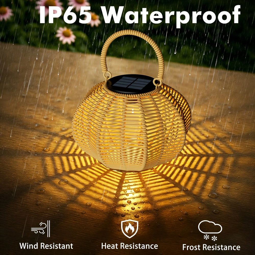 Rattanowa lampa solarna do dek – Outdoor Lighting Wedding Decor recenzja i cena