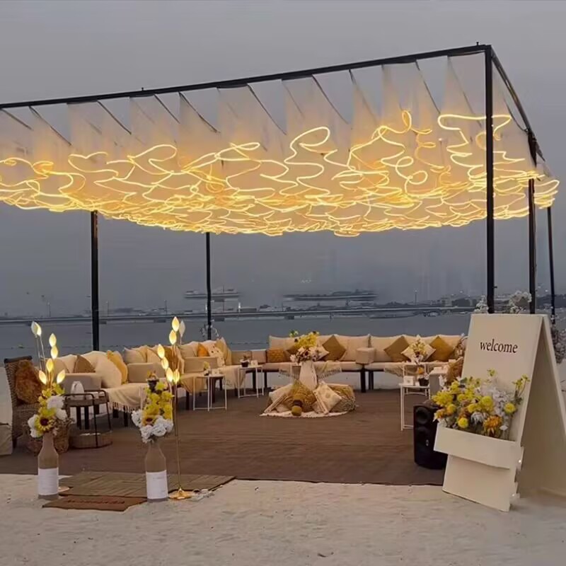 Dekoracja sufitowa na wesele,  – Outdoor Lighting Wedding Decor recenzja i cena