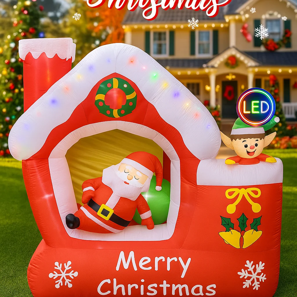 7-stopowy Gigantyczny Nadmuchi – Santa'S Elves Holiday Lighting & Decor Llc recenzja i cena