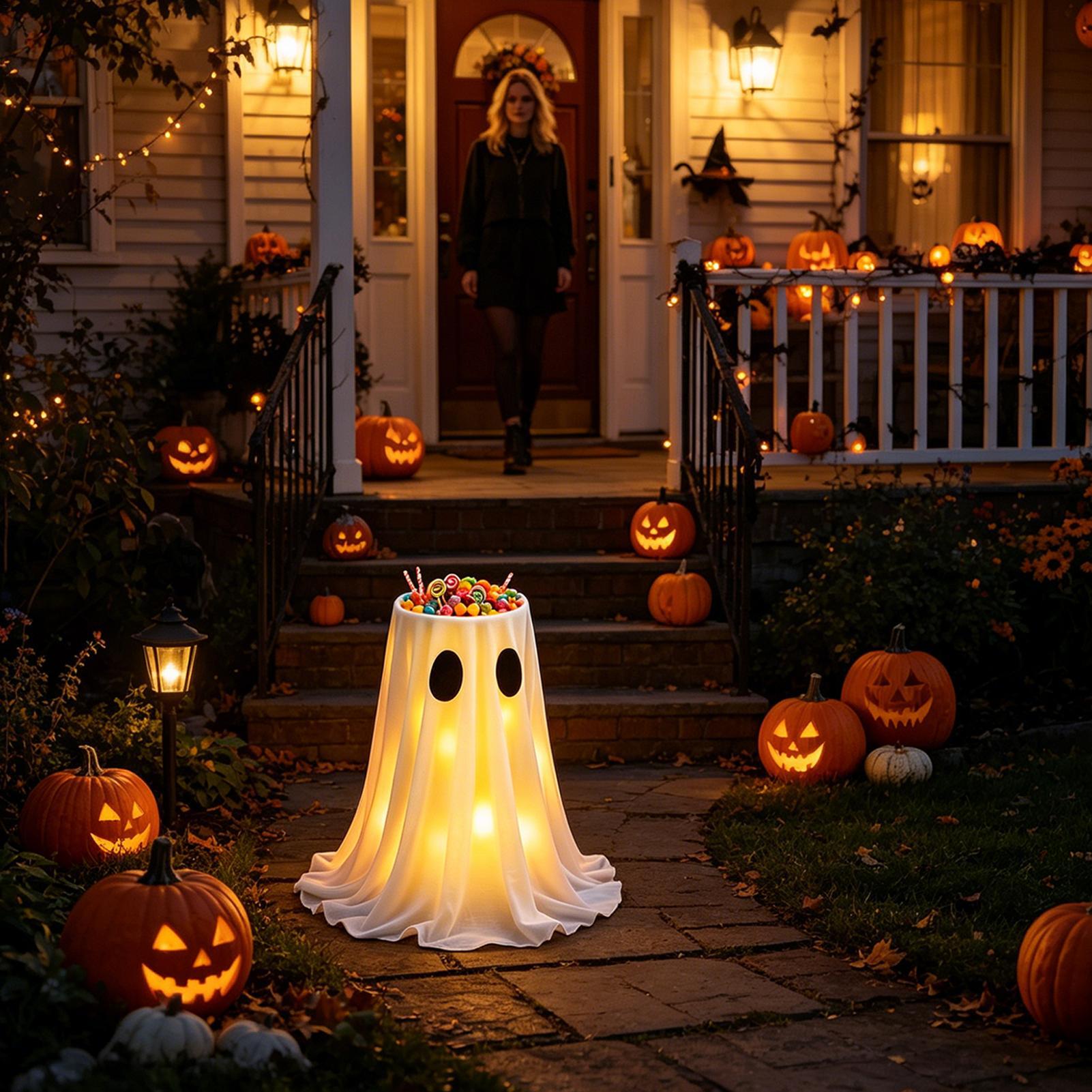 Dekoracje na Halloween, duchy, – Lighting Decoration Stand recenzja i cena