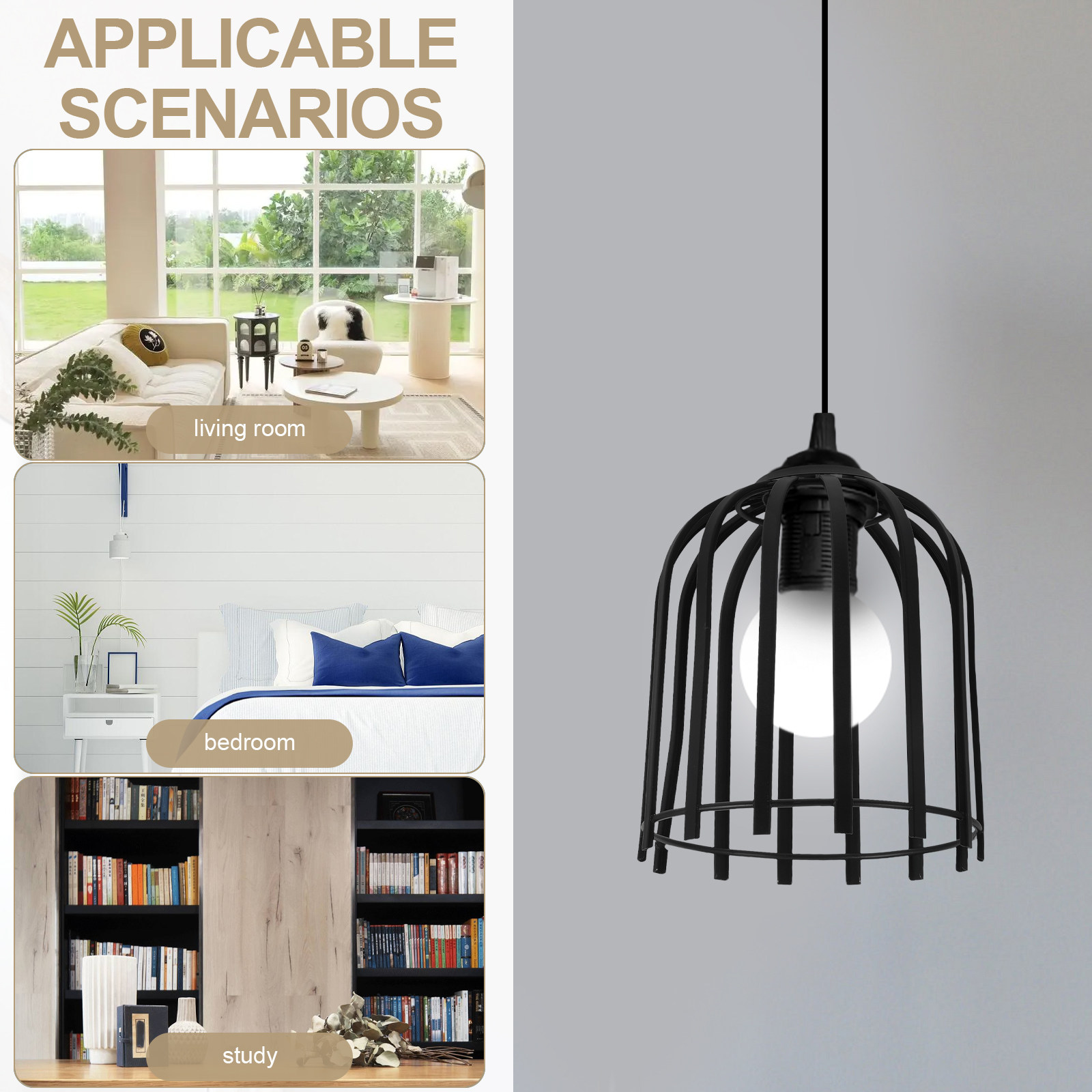 1 szt. Żelazny klosz lampy wis – Geometric Lamp Shade recenzja i cena